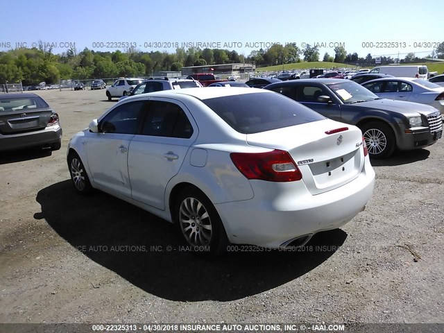 JS2RE9A37A6100493 - 2010 SUZUKI KIZASHI SE WHITE photo 3