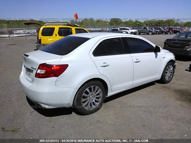 JS2RE9A37A6100493 - 2010 SUZUKI KIZASHI SE WHITE photo 4