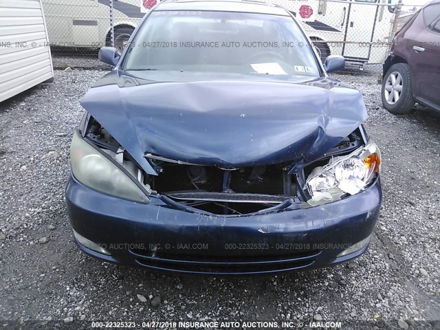 4T1BE32K73U205883 - 2003 TOYOTA CAMRY LE/XLE/SE ლურჯი ფოტო 6