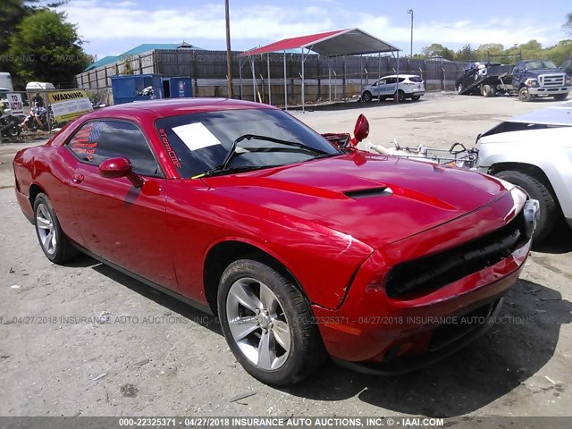 2C3CDZAG6FH720865 - 2015 DODGE CHALLENGER SXT RED photo 1