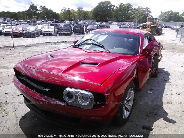 2C3CDZAG6FH720865 - 2015 DODGE CHALLENGER SXT RED photo 2