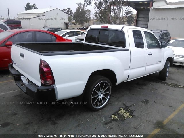 5TFTX4CN1FX063129 - 2015 TOYOTA TACOMA ACCESS CAB Weiß Foto 4