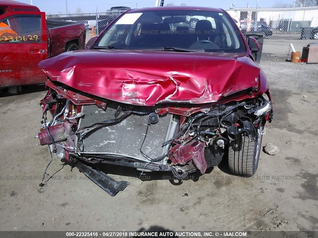 2T1BU4EE9AC499073 - 2010 TOYOTA COROLLA S/LE/XLE RED photo 6