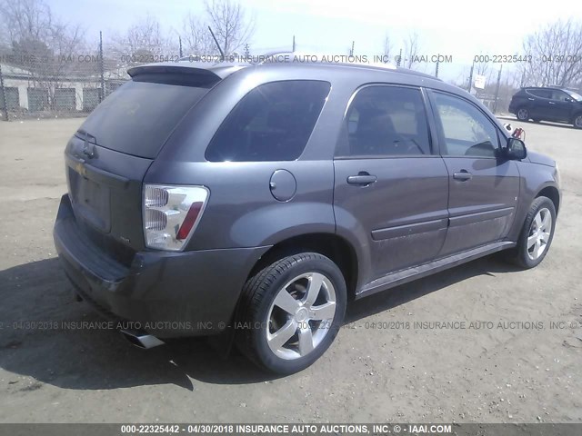 2CNDL737786040245 - 2008 CHEVROLET EQUINOX SPORT GRAY photo 4