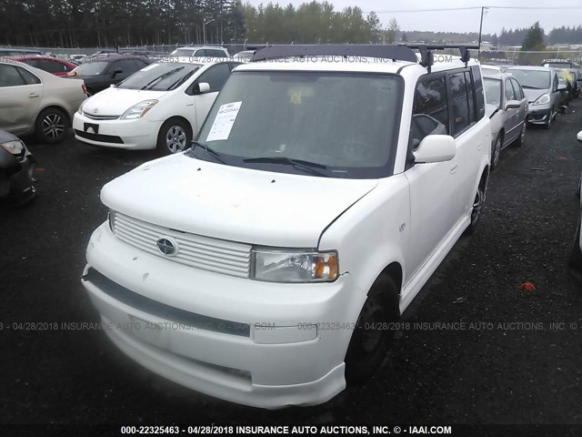 JTLKT324650209921 - 2005 TOYOTA SCION XB WHITE photo 2