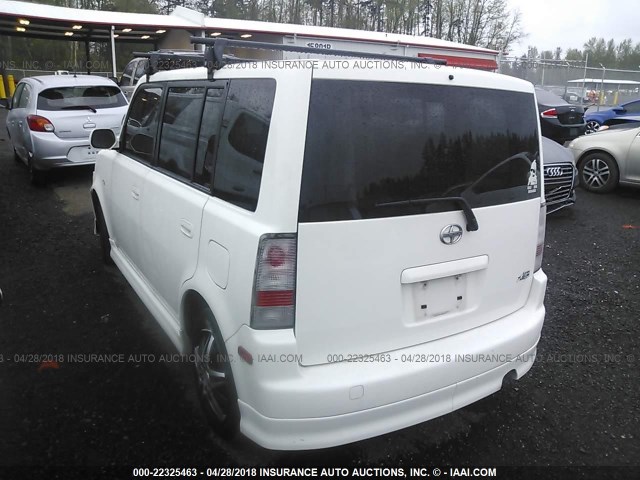 JTLKT324650209921 - 2005 TOYOTA SCION XB WHITE photo 3