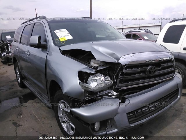 5TDZY5G13CS042725 - 2012 TOYOTA SEQUOIA SR5 SILVER photo 1