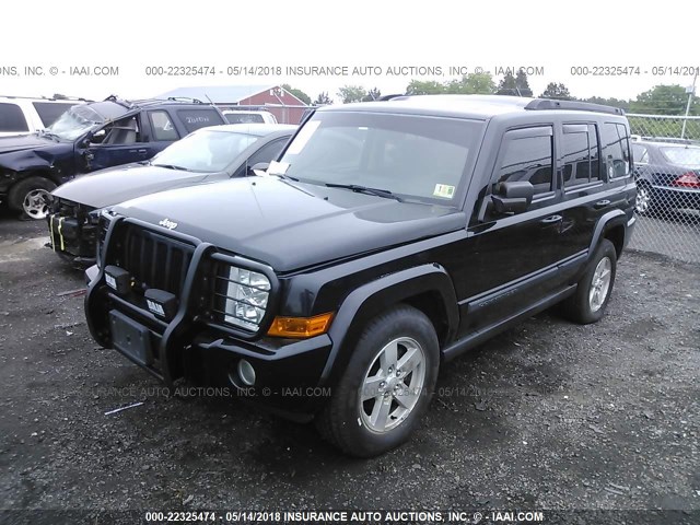 1J8HG48K88C198518 - 2008 JEEP COMMANDER SPORT შავი ფოტო 2