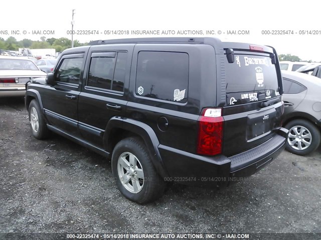 1J8HG48K88C198518 - 2008 JEEP COMMANDER SPORT BLACK photo 3