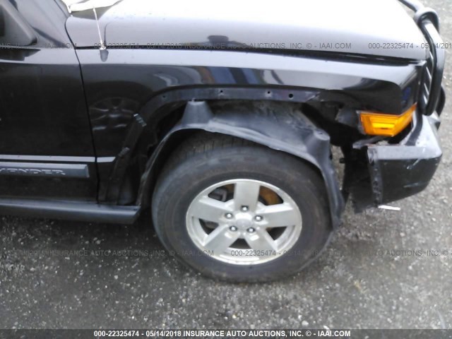 1J8HG48K88C198518 - 2008 JEEP COMMANDER SPORT შავი ფოტო 6