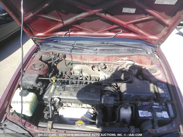 2T1BB02E1TC158711 - 1996 TOYOTA COROLLA DX BURGUNDY photo 10