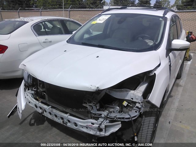 1FMCU0H91DUB23966 - 2013 FORD ESCAPE SEL WHITE photo 2