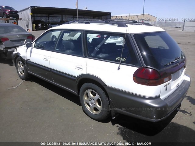 4S3BG6854W7622706 - 1998 SUBARU LEGACY 30TH ANN OUTBACK/LTD/SPT WHITE photo 3