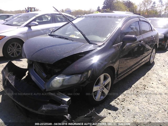 2HGFA1F60BH534995 - 2011 HONDA CIVIC LX-S BLACK photo 2