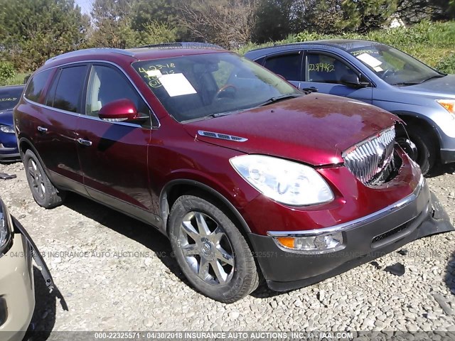 5GALVBED9AJ122844 - 2010 BUICK ENCLAVE CXL RED photo 1