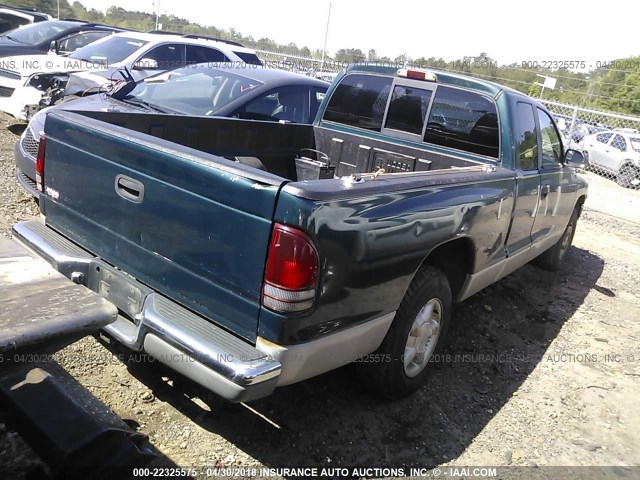 1B7GL23Y9VS123827 - 1997 DODGE DAKOTA GREEN photo 4