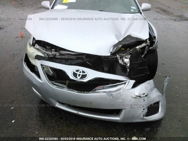 4T1BF3EK0AU560786 - 2010 TOYOTA CAMRY SE/LE/XLE ვერცხლისფერი ფოტო 6