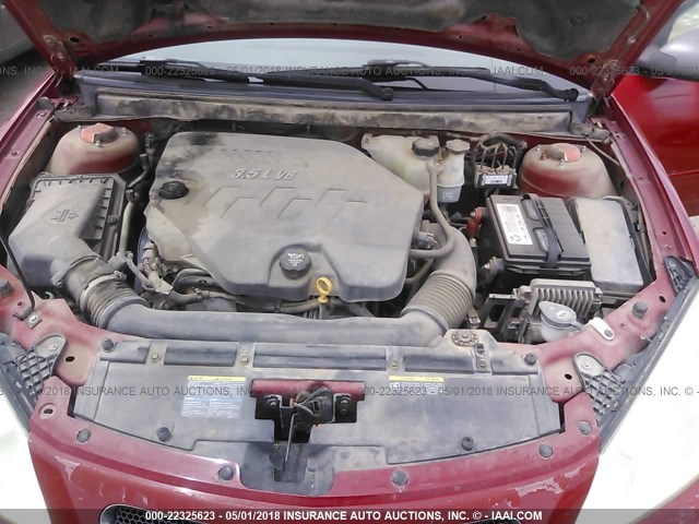 1G2ZG58N374224614 - 2007 PONTIAC G6 SE RED photo 10