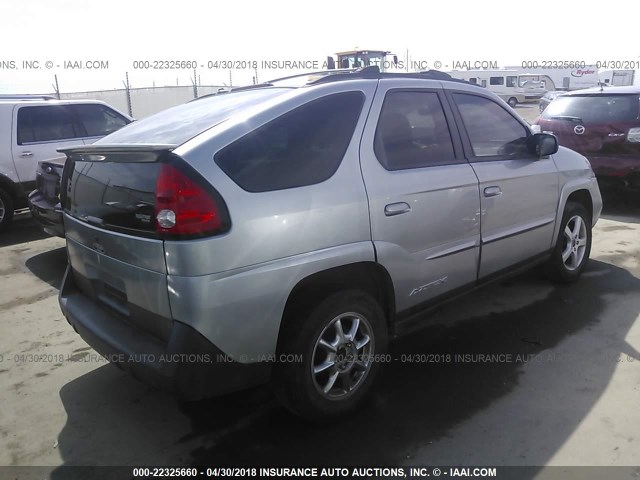 3G7DB03E34S545108 - 2004 PONTIAC AZTEK SILVER photo 4