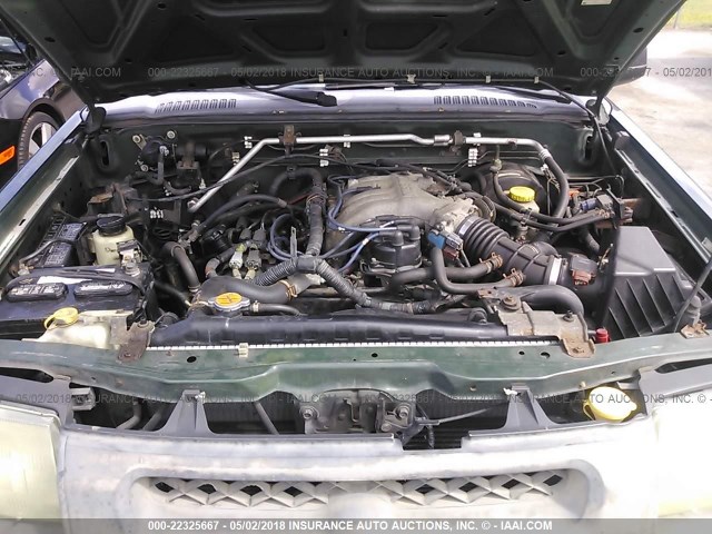 5N1ED28Y41C591865 - 2001 NISSAN XTERRA XE/SE GREEN photo 10