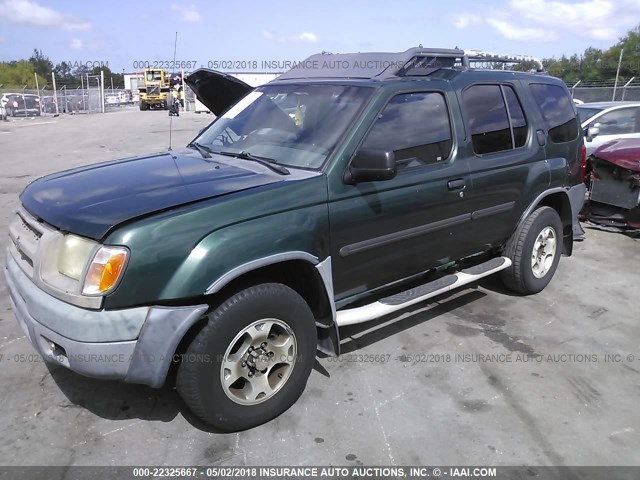 5N1ED28Y41C591865 - 2001 NISSAN XTERRA XE/SE GREEN photo 2