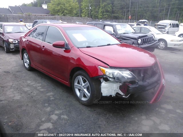 4T1BF1FK9CU548089 - 2012 TOYOTA CAMRY SE/LE/XLE RED photo 1