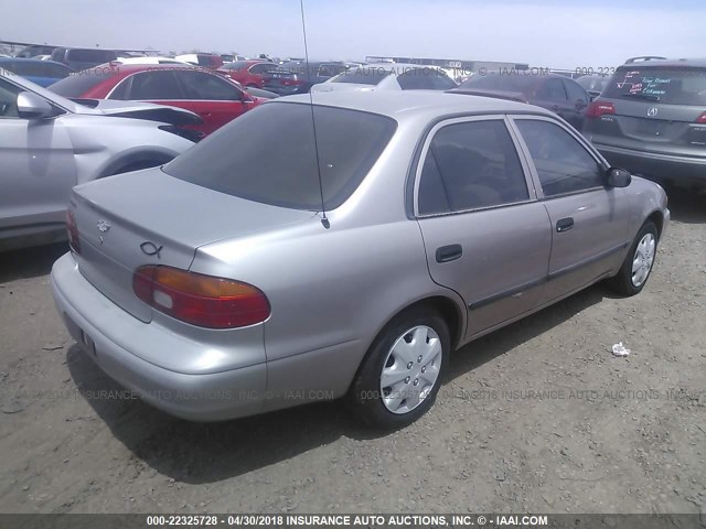 1Y1SK52801Z411605 - 2001 CHEVROLET GEO PRIZM LSI GRAY photo 4