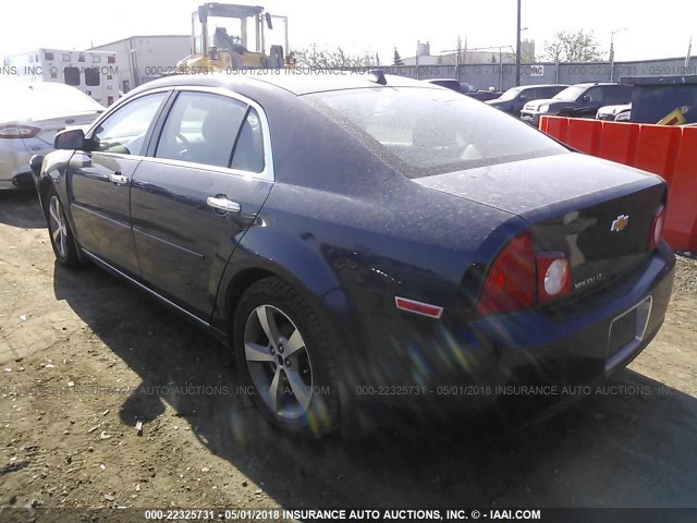 1G1ZC5E08CF222705 - 2012 CHEVROLET MALIBU 1LT 蓝色 照片 3