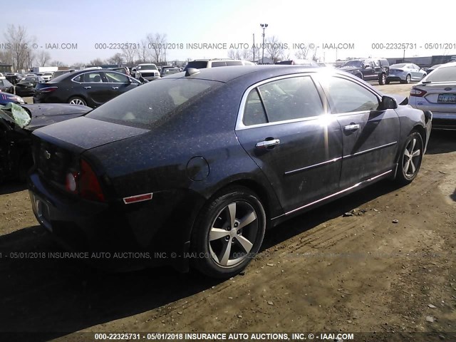 1G1ZC5E08CF222705 - 2012 CHEVROLET MALIBU 1LT 蓝色 照片 4