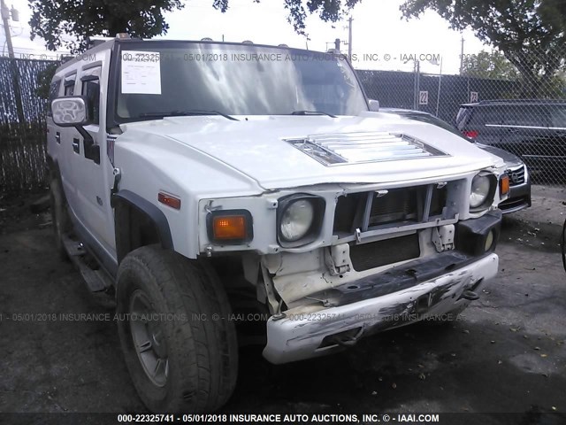 5GRGN23U83H134138 - 2003 HUMMER H2 WHITE photo 1