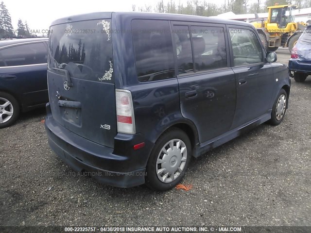 JTLKT324764062955 - 2006 TOYOTA SCION XB ლურჯი ფოტო 4