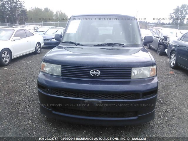 JTLKT324764062955 - 2006 TOYOTA SCION XB ლურჯი ფოტო 6