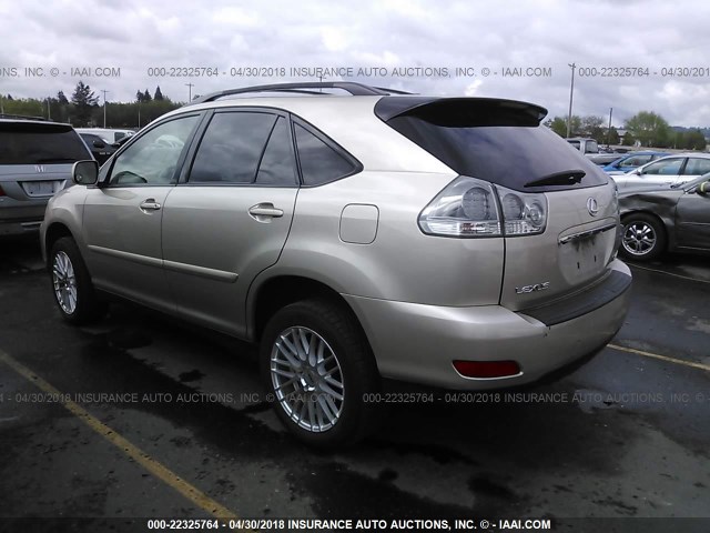 JTJHW31U460003624 - 2006 LEXUS RX 400 GOLD photo 3