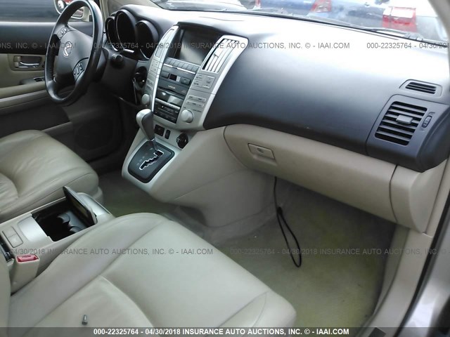 JTJHW31U460003624 - 2006 LEXUS RX 400 GOLD photo 5