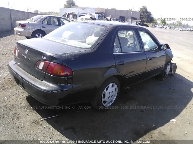 1NXBR18E0XZ225408 - 1999 TOYOTA COROLLA VE/CE/LE BLACK photo 4