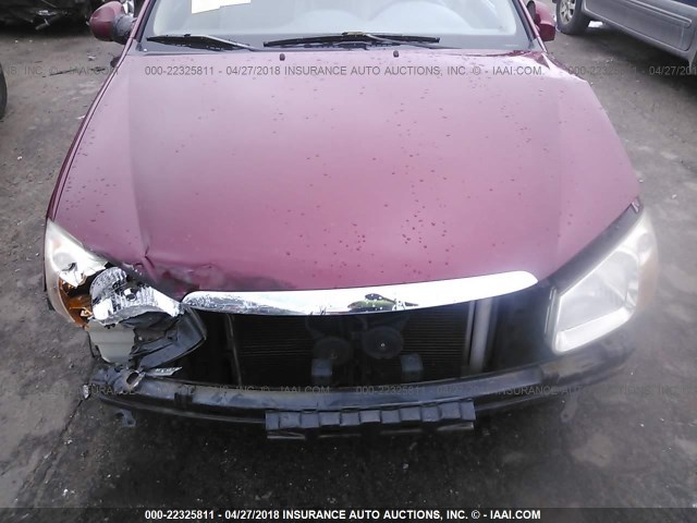 KNAFE121975380005 - 2007 KIA SPECTRA EX/LX MAROON photo 6