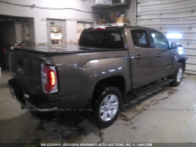 1GTG6BE34F1159778 - 2015 GMC CANYON SLE Dark Brown photo 4