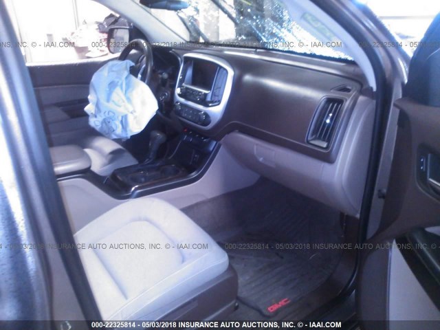 1GTG6BE34F1159778 - 2015 GMC CANYON SLE Dark Brown photo 5