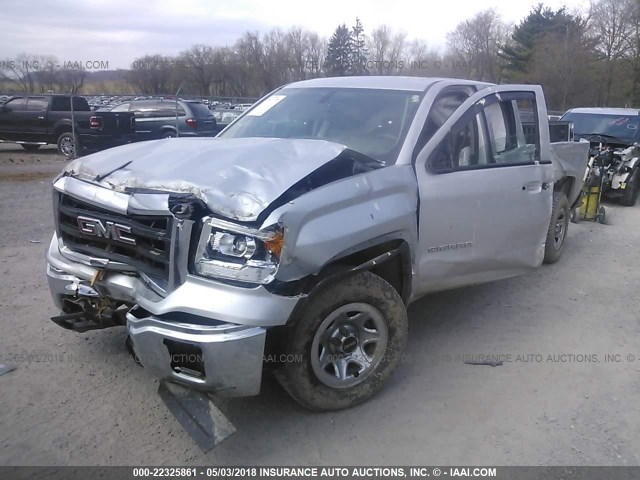 1GTR1TEH9EZ288544 - 2014 GMC SIERRA C1500 SILVER photo 6