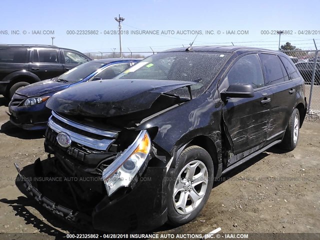 2FMDK3G94CBA26164 - 2012 FORD EDGE SE BLACK photo 6