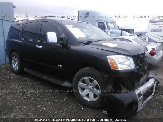 5N1AA08B96N706429 - 2006 NISSAN ARMADA SE/LE BLACK photo 1