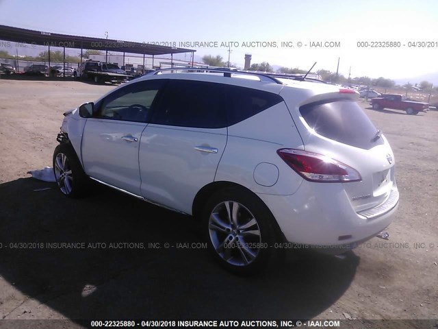 JN8AZ1MW3BW173014 - 2011 NISSAN MURANO S/SL/LE WHITE photo 3