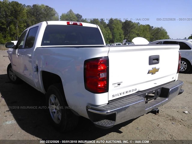 3GCPCREH7FG138910 - 2015 CHEVROLET SILVERADO C1500 LT WHITE photo 3