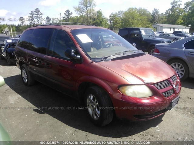 2B8GT44L12R642393 - 2002 DODGE GRAND CARAVAN SPORT RED photo 1