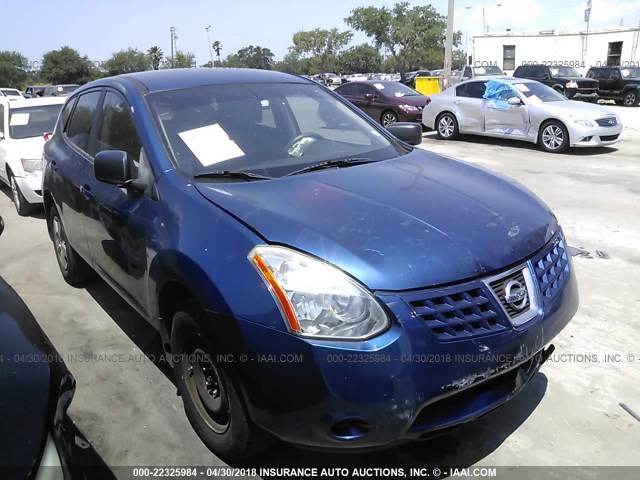 JN8AS58T58W024589 - 2008 NISSAN ROGUE S/SL BLUE photo 1