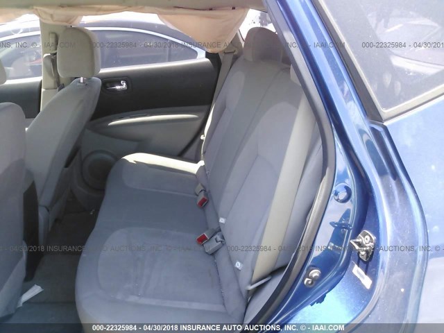 JN8AS58T58W024589 - 2008 NISSAN ROGUE S/SL BLUE photo 8