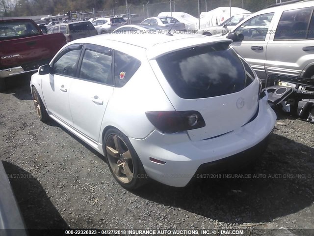 JM1BK344981135713 - 2008 MAZDA 3 HATCHBACK WHITE photo 3