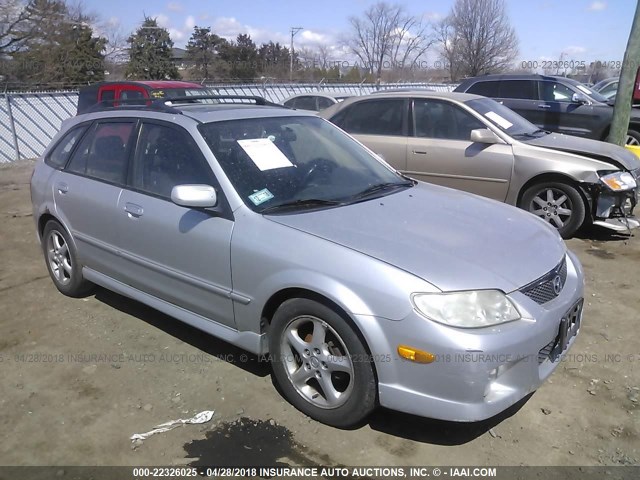 JM1BJ245121461177 - 2002 MAZDA PROTEGE PR5 SILVER photo 1