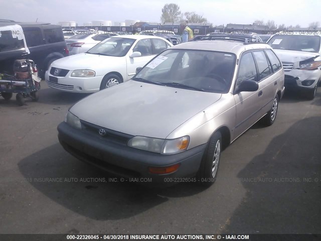 JT2AE09V6R0047091 - 1994 TOYOTA COROLLA DX BEIGE photo 2