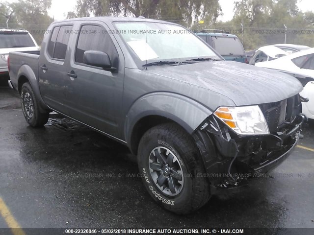 1N6AD0ER9HN709845 - 2017 NISSAN FRONTIER S/SV/SL/PRO-4X GRAY photo 1